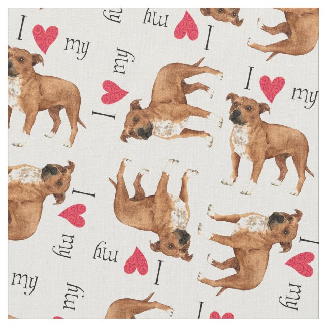 I Love my Stafford Fabric (Close Up)