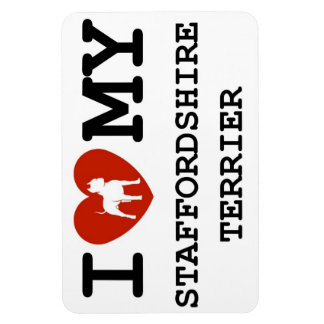 i love my staffordshire terrier magnet
