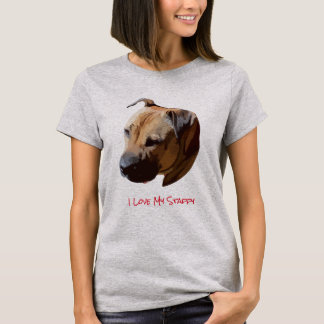 I Love My Staffy T-Shirt
