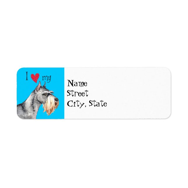 I Love my Standard Schnauzer (Front)