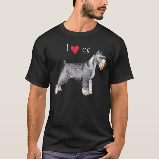 I Love my Standard Schnauzer T-Shirt (Front)