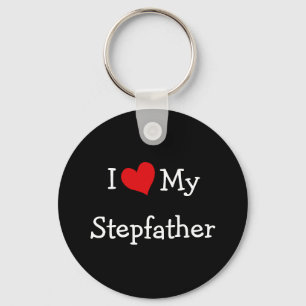 I Love My Stepfather Black Key Ring