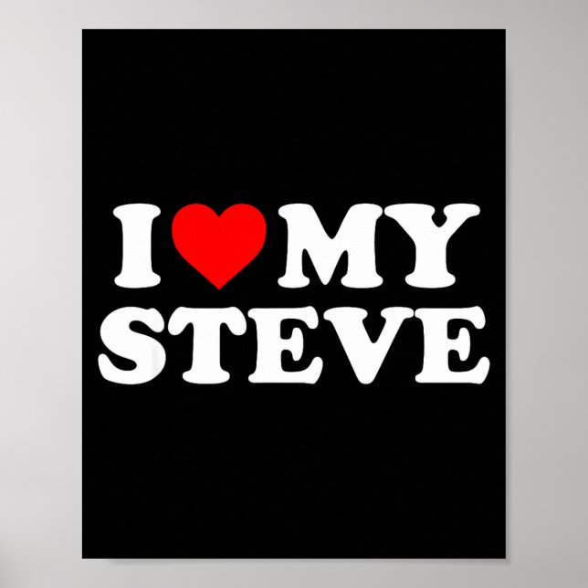 I Love My Steve  Poster (Front)