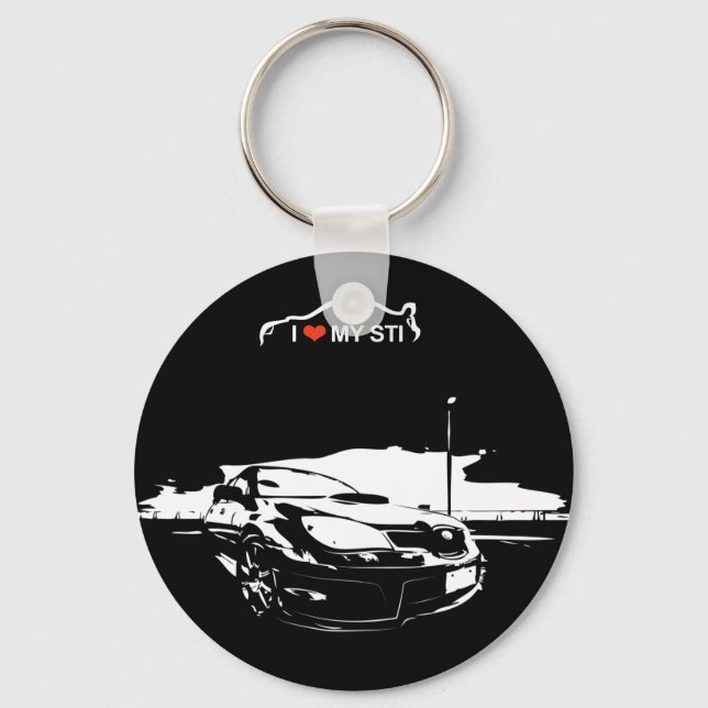 I Love My STI Key Ring (Front)