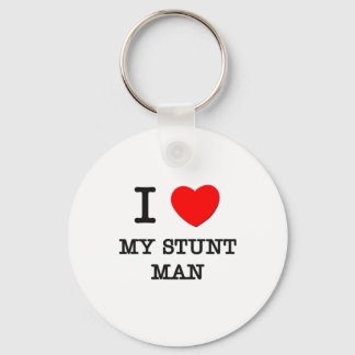 I Love My Stunt Man Key Ring