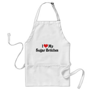I Love My Sugar Britches Standard Apron