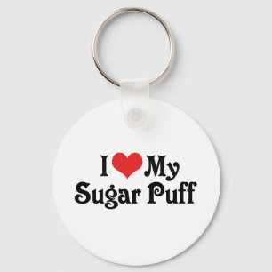 I Love My Sugar Puff Key Ring
