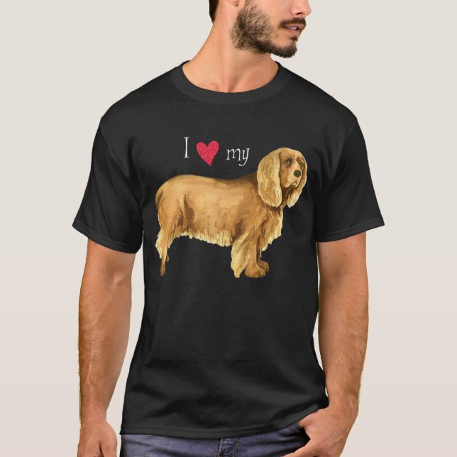 I Love my Sussex Spaniel T-Shirt (Front)