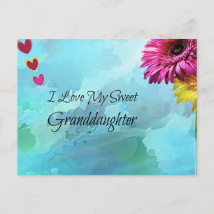 I Love My Sweet Granddaughter Postcard