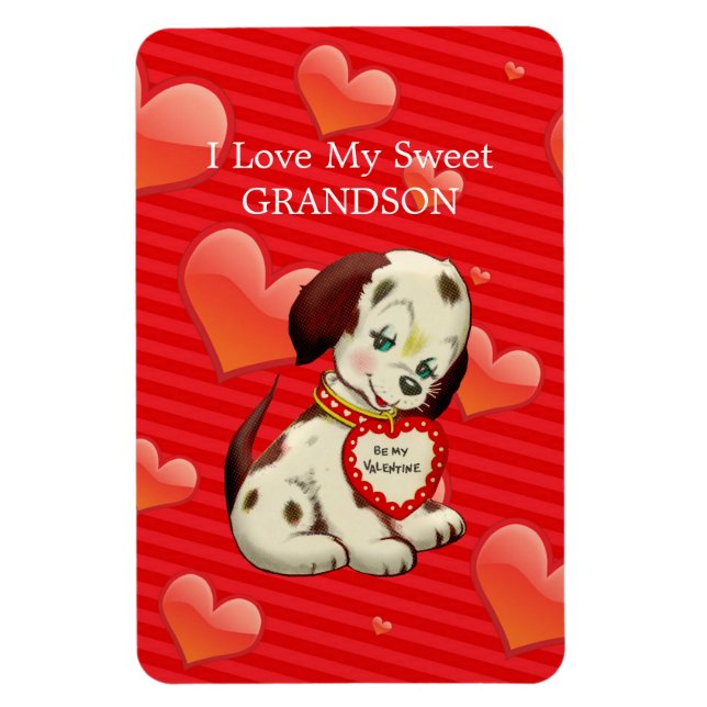 I love my sweet Grandson...Valentine wishes Magnet (Vertical)