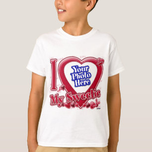 I Love My Sweetie red heart - photo T-Shirt