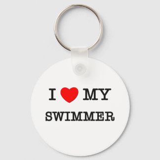 I Love My SWIMMER Key Ring