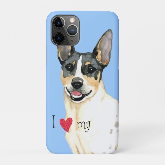 I Love my Teddy Roosevelt Terrier Case-Mate iPhone Case (Back)