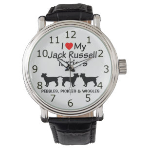 I Love My Three Jack Russell Terrier Dogs Watch