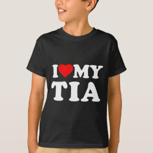 I Love My Tia Heart Family Grandma Long Sleeve T-Shirt