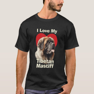 I Love My Tibetan Mastiff Puppy Dog T-Shirt