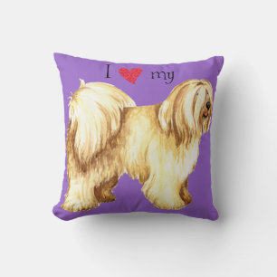 I Love my Tibetan Terrier Cushion