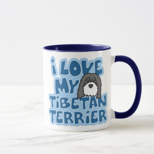 I Love My Tibetan Terrier Mug
