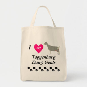 I Love My Toggenburg Dairy Goats Tote Bag