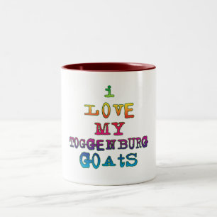 I Love My Toggenburg Goats Two-Tone Coffee Mug