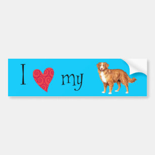 I Love my Toller Bumper Sticker