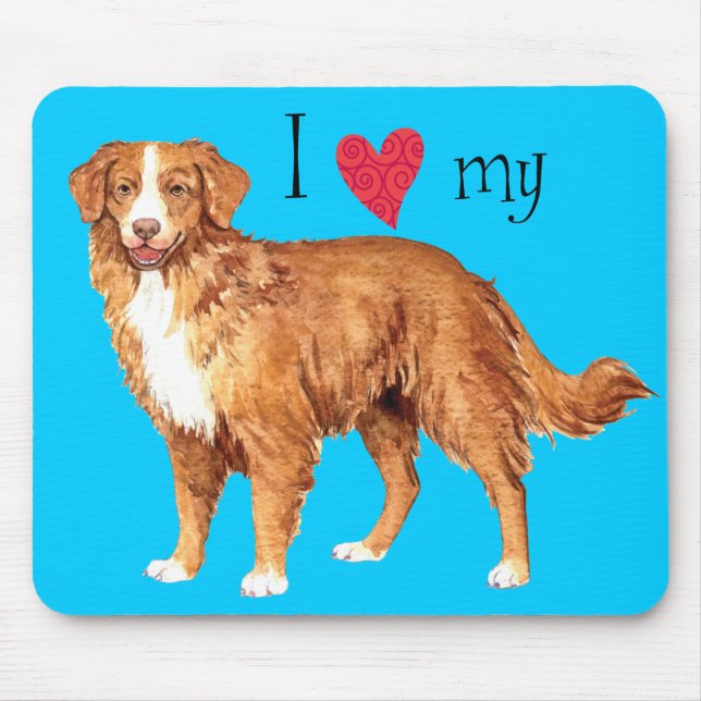 I Love my Toller Mouse Mat (Front)