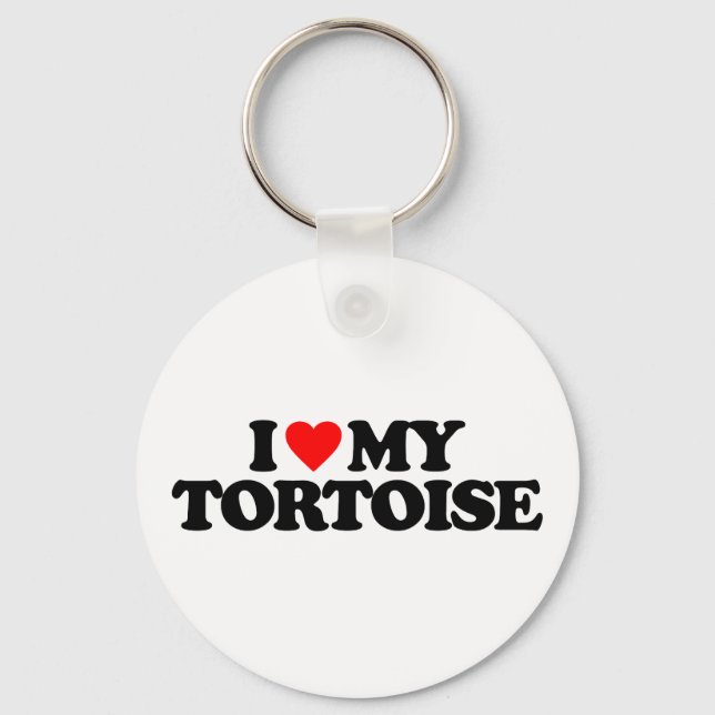 I LOVE MY TORTOISE KEY RING (Front)