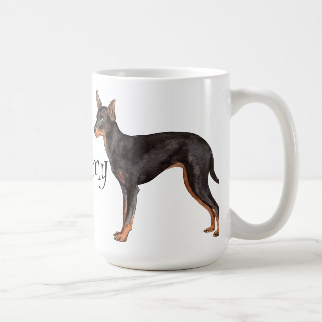I Love my Toy Manchester Terrier Coffee Mug (Right)