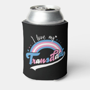 I Love My Transdad LGBTQ Transgender Can Cooler