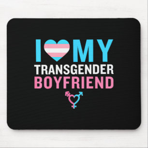 I Love My Transgender Boyfriend Lgbt Pride Valenti Mouse Mat