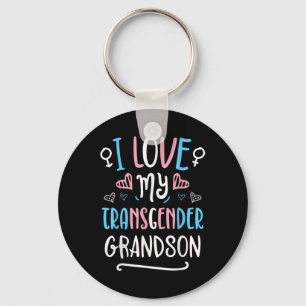 I Love My Transgender Grandson Lgbt Trans Pride Fl Key Ring