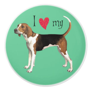 I Love my Treeing Walker Ceramic Knob