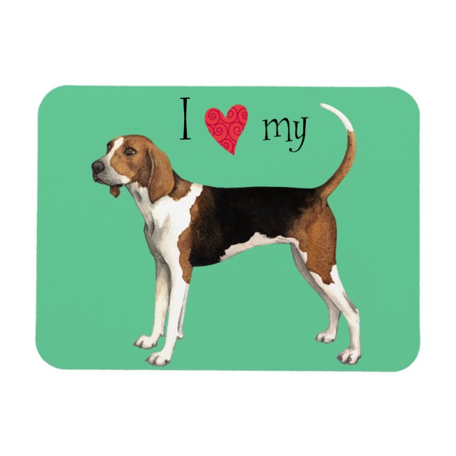 I Love my Treeing Walker Magnet (Horizontal)