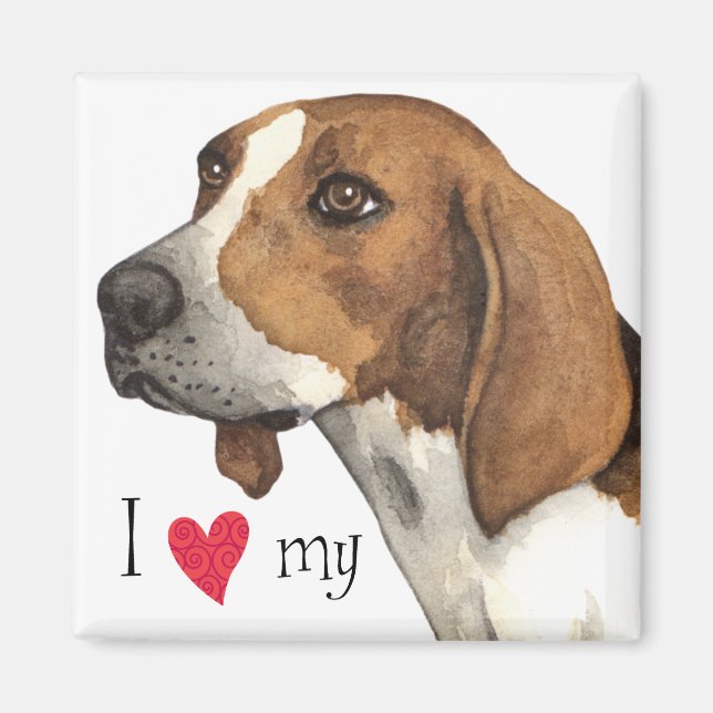 I Love my Treeing Walker Magnet (Front)