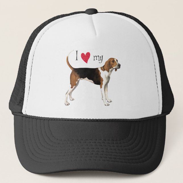 I Love my Treeing Walker Trucker Hat (Front)