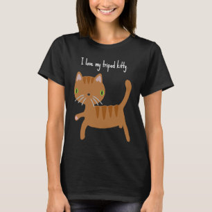 I love my Tripod Kitty three legged cat pride T-Shirt