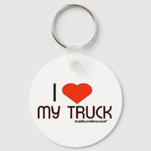 I Love My Truck Key Ring