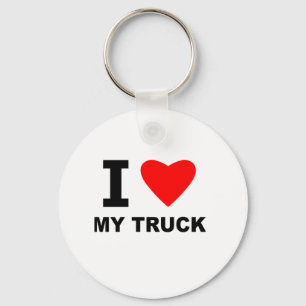 I Love My Truck Key Ring