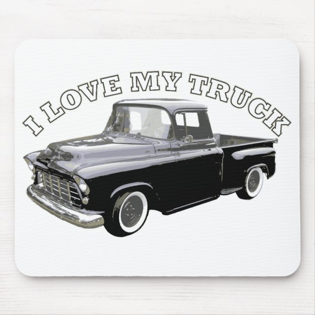 I Love My Truck Mouse Mat (Front)