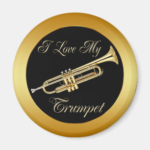 I LOVE MY TRUMPET MAGNET