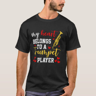 I Love My Trumpet Player Husband Wife Couples BFF T-Shirt
