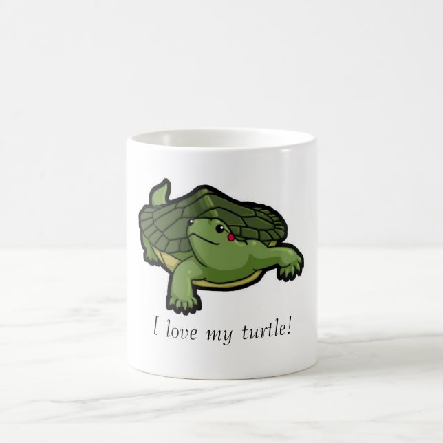 I Love My Turtle Coffee Mug (Center)