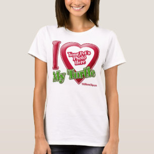 I Love My Turtle - Photo T-Shirt