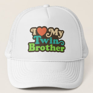 I Love My Twin Brother Trucker Hat