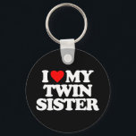 I LOVE MY TWIN SISTER KEY RING<br><div class="desc">I LOVE MY TWIN SISTER</div>