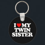 I LOVE MY TWIN SISTER KEY RING<br><div class="desc">I LOVE MY TWIN SISTER</div>