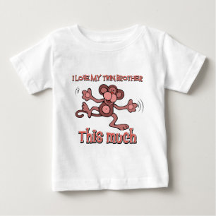 I love my Twin sister this much Baby T-Shirt
