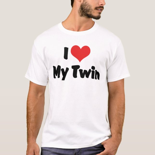 I Love My Twin T-Shirt (Front)