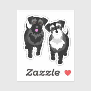 I Love My Two Cute Schnauzers