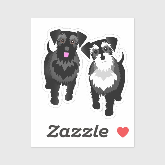 I Love My Two Cute Schnauzers (Sheet)